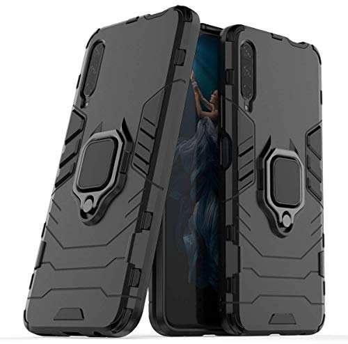 LuluMain Kompatibel mit Huawei Y9s Hülle, Ring Ständer Magnetischer Handyhalter Auto Caseme Schutzhülle Case für Huawei Y9s, Honor 9X, Honor9X Pro (Schwarz)