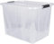 goodsforbusiness GmbH Aufbewahrungsbox + Deckel L 51 x B 38,5 x H 36,8 cm - 55 Liter Lagerbox transparent stapelbar | Lebensmittelbox lebensmittelgeeignet | Transportbox Kunststoffbox Wohnmobilbox