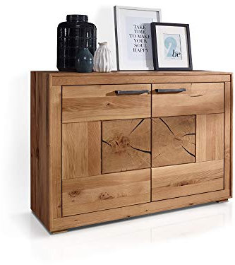 moebel-eins Winston II Sideboard, Material Massivholz, Wildeiche geölt