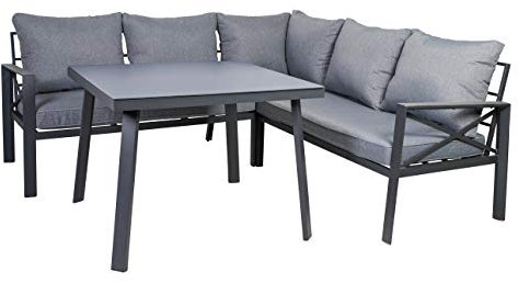greemotion Lounge-Set Amsterdam aus Stahl für 5 Personen, 4-teilig