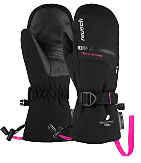 Reusch Jungen Lando R-TEX Junior Fäustling besonders Warmer, wasserdichter und atmungsaktiver Winterhandschuh mit Daunen