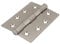 TIMCO Fire Door Hinge for Internal Residential Doors - Ball Bearing Hinge Satin Nickel - 102 x 76 x 2.7