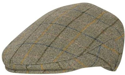WALKER AND HAWKES - Cambridge - Unisex Schiebermütze aus Tweed - Country-Stil - Marineblauer Streifen - M (58cm)