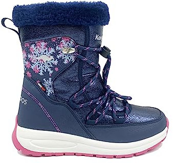 KangaROOS Damen K-Cg Monja Ev Schneestiefel, dk Navy/Daisy pink, 39 EU