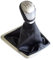 Kakulkomen Palanca de cambios manual 5 6 velocidades para F-ord Focus 2 MK2 FL C-MAX 2006-2011 MK3 MK4 MK7 G-alaxy con funda de cuero antipolvo(5 velocidades-plata)