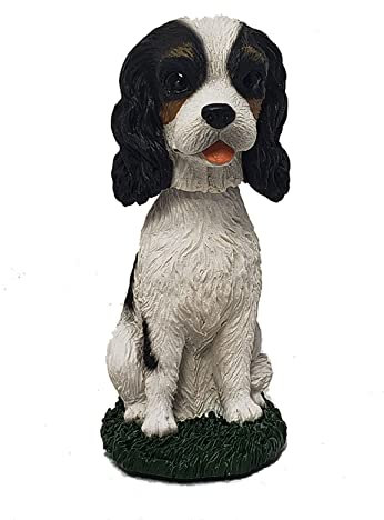 Cavalier King Charles Dog Bobblehead Figur Statue Geschenk für Auto Armaturenbrett