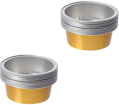 minkissy 20 Pcs Wax Melting Bowl Household Tools Hair Wax Warmer Cups Wax Bean Melting Cup Wax Bowl Waxing Bowl Heat Tool Mini Heater Wax Container Heart-Shaped Aluminum Foil Machine Parts