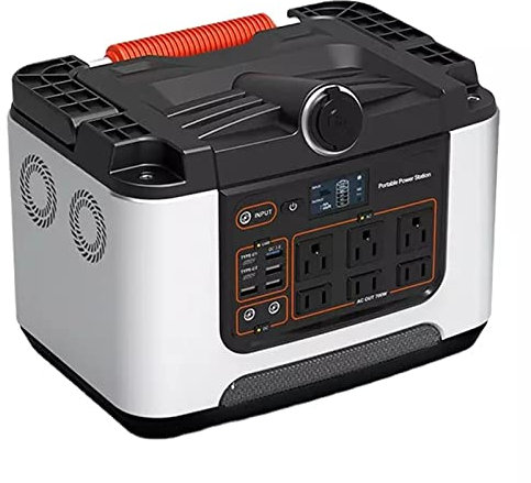 700W Portable Power Station, 180000mah Camping solar power generators Battery Power Supply with LED Display, LED Flashlights for CPAP Home Camping Emergency Backup