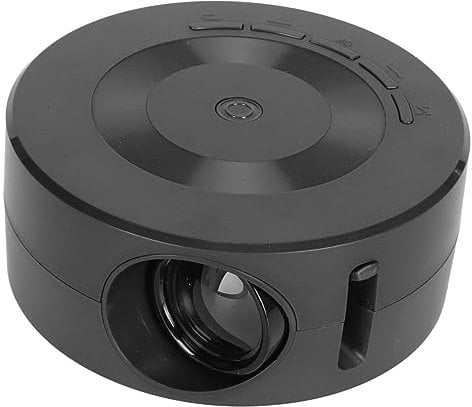 Mini Proiettore LED Portatile, Proiettore Domestico 1080P Altoparlante Integrato, Stessa Funzione Schermo per IOS per Tablet Telefoni Android, Durata della Lampada 30000 Ore,