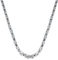 Uwiyo Königskette Silber Edelstahl Halskette für Herren, 4/5/6mm breit Königskette Halskette Hip Hop Punk Halskette für Herren, 51/56/61cm Länge (Silber-4mm, 51)