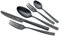 Justinus Besteck-Set - Schwarz matt - Edelstahl 18/10 - für 6 Personen