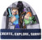 Minecraft Mütze Bommelmütze (DE/NL/SE/PL, Numerisch, 54, blau)