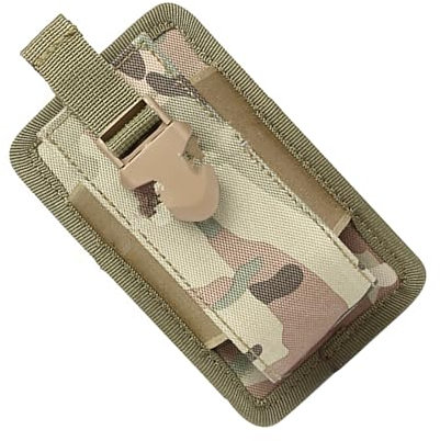 Stretchy Nylon Pouch Handheld Walkie Talkies Holster, Lightweight Tactical Flashlight Holster for Flashlight Hammer Baton