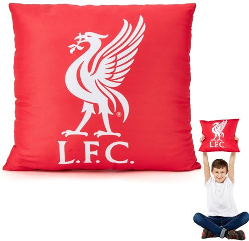 The Gift Scholars Liverpool FC Offiziell Lizenziertes Quadratkissen Für Erwachsene und Kinder Für Fußballfans