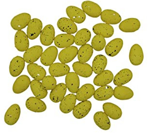 Lurrose 100st Kreatives Gefälschtes Ei Ostern Plastikeier Leiterband Für Jalousien Weiße Gefälschte Eier Gastgeschenke Für Ostern Vögel Spielzeug Osterdeko Eier Essen Wachteleier Vogeleier