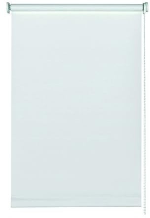 GARDINIA Seitenzug-Rollo für Fenster, Lichtundurchlässig, Blendschutz, Montage mit Bohren, Verdunkelung, Weiß, 160 x 180 cm (BxH)