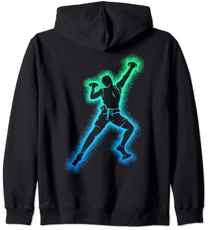 Klettern Bouldern Bergsteigen Kinder Herren Kletter Kapuzenjacke