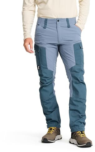 RevolutionRace Herren RVRC GP Pants, Hose zum Wandern und für viele Outdoor-Aktivitäten, Orion Blue/Blue Mirage, L