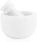 Set di mortaio e pestello in marmo bianco da 7,6 cm, fatto a mano, tritaglio e macina erbe, ciotola in pietra, piccolo macinino per spezie, pestello e mortaio per cucina, ciotola in marmo naturale