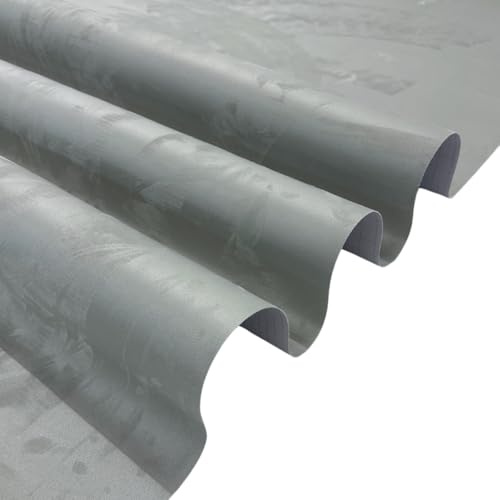 Fuhrwerkdesign Mikrofaserstoff Klebefolie Wildleder Optik Selbstklebend Auto Stoff Stretch Dehnbar Velvet Velour Kunstleder Wildlederimitat (Silber, 200cm x 150cm)