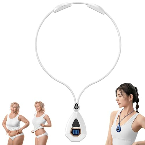 Sienova Portable Lymphatic Massager Device, Sienova Tragbares Lymph-Massagegerät, EMS Lymphdrainage-Nackenmassage, Nackenmassagegerät mit 5 Modi und 15 Intensitätsstufen für Frauen Männer (Weiß)