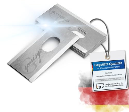 Genisys Klingen kompatibel mit Dreame Mova A1 A2 Mähroboter Ersatz Messer- LongLife Edelstahl [bruchsicher DIN EN 50636 geprüft] : 6