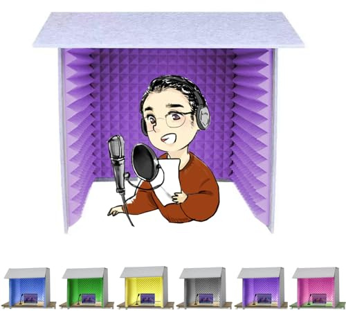 NSTVVEE music studio,room soundproofing,soundproofing panels,desktop soundproof cover foldable,Portable Soundproof Booth,Sound Dampening, Microphone Soundproofing Acous