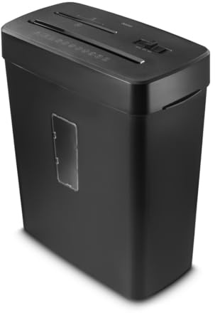 Hama Aktenvernichter P5 T2 E2 O1, Sicherheitsstufe, Mikroschnitt, 13 Liter | Papierschredder schwarz, DSGVO konform, Einzug für CDs/DVDs/Blu Rays/Plastikkarten, tackerklammerfest, mit. 13l Papierkorb