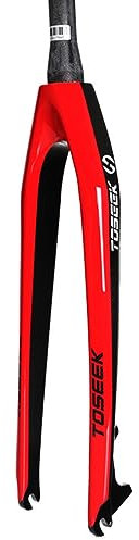 TAXXII Forcella Rigida MTB in Fibra di Carbonio 26/27,5/29 Tubo Conico 1-1/8 Freno a Disco Forcella Anteriore per Mountain Bike Senza Filettatura Ultraleggera Bicicletta QR 9x100