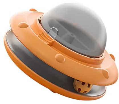 Automatic Cats Slow Feeders Interactively Treat Dispenser With Smarted Sensors And Food Release Holes Durability Automatic Cats Feeders