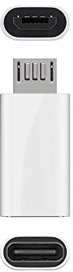 Goobay 55550 Adaptateur USB 2.0 Micro-B vers USB-C, Blanc