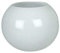 Weisse Kugelvase übergross Glaskugelvase Vase modern, mundgeblasen Höhe ca. 24 cm Durchmesser ca. 30 cm, Öffnung Oben ca. 17 cm