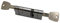 Abus Eurocilindro puntos niquel Doble Embrague 30 x 30