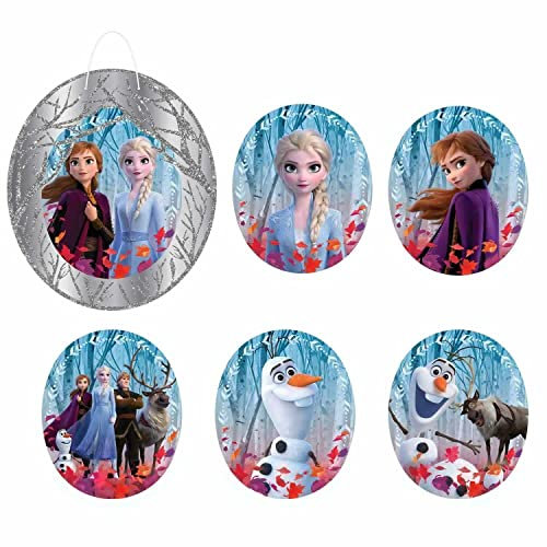 Disney Frozen Wandrahmen-Dekorationsset mit Glitzer, 2 Stück