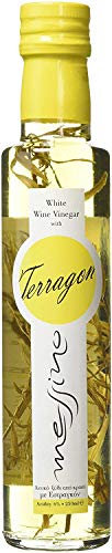 Messino Vinaigre Blanc à l’Estragon Grec – Paquet de 2 x 250 ml (Total 500 ml) | Vinaigre de Vin Blanc Aromatisé aux Herbes | Condiment Méditerranéen | Sans Sucre Ajouté