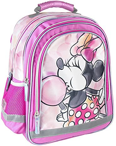 Cerdá - Mochila Escolar Minnie Mouse de 40 cm - Licencia Oficial Disney Studios