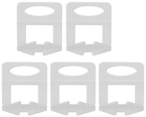 100Pcs Tile Leveling System Clips DIY Tiles Leveler Spacer Tile Leveler Base Clips 0.5mm for Ceramic Tiles and Stone