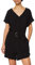 Urban Classics Women's Short Viscose Belt Jumpsuit T-Shirt, Black, XS