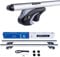 DGH System Kompletter Aluminium-Dachträger Easy Line Basic Plus 120 cm kompatibel mit Volkswagen VW Golf VII Variant Kombi ab 2013 mit offener Dachreling, abschließbar, Nutzlast 90 kg