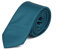DWOY Herren Krawatte Solid Color Satin Schmale Herren Krawatte 6 cm (Blaugrün)