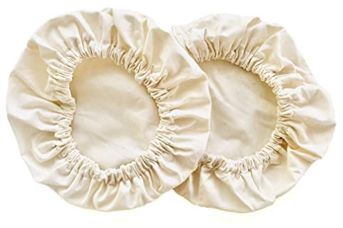 XL Elastic Cloth Jar Covers | Set of 2 | Unbleached & Chemical-Free Organic Cotton