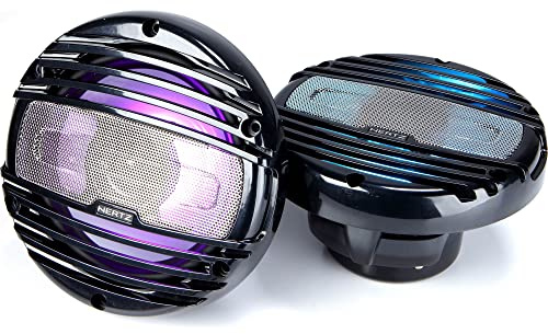 Hertz HMX 6.5-LD-TC | 16cm Hochleistungs Marine Koaxial Lautsprecher schwarz | RGB-LED