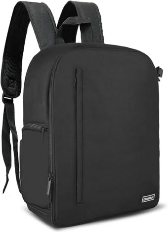 Cwatcun Sac à dos pour appareil photo Sac professionnel pour appareil photo DSLR/SLR, sacoche pour appareil photo compatible avec Sony Canon Nikon Accessoires pour appareil photo (2.0 Noir, L)