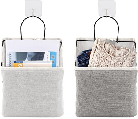 Venga amigos Borsa Portaoggetti da Parete 2 pezzi Portaoggetti Da Appendere In Tessuto Borsa Portaoggetti da Parete Impermeabile per Camera da Letto Bagno Cucina Libro Chiave Cosmetico