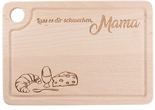 Spruchreif · Tagliere in legno · Tagliere con incisione e foro per presa · Regali per genitori · Tagliere con portauova · Regalo per la festa della mamma · Regalo per la mamma