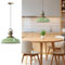 bamyum Asletl Hängelampe Esstisch Vintage Metall Ø41cm, Küchenlampen Hängend Vintage, Pendelleuchte Metall Minzgrün, Wohnzimmerlampe Hängend, Pendelleuchte Industrial Esstisch Wohnzimmer