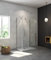 Aica Sanitär Duschkabine U-FORM Duschabtrennung U-Kabine 90x90x90cm Dusche Duschtür 6mm Nano Glas Drehtür H185cm