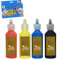 SRV Hub® 4PCs Glass Paints Colour Bottles (22ml, 0.85Oz) for Wine Glasses, Light Bulbs, DIY Painting, Arts and Crafts for Kids 3+ Years