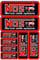 1 Bogen - NOS N.O.S. Gas rot Sticker Motorsport Motocross Auto Tuning Aufkleber Folie 1 Blatt 270 mm x 180 mm wetterfest oder auch für Modellbau
