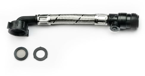 Salamander Pumps - Angled Anti Vibration Coupler - ACCC15MMA02 - IV 15mm Hose to 15mm Push Fit Plastic Nut - Noise Reducer - Hose Attachments